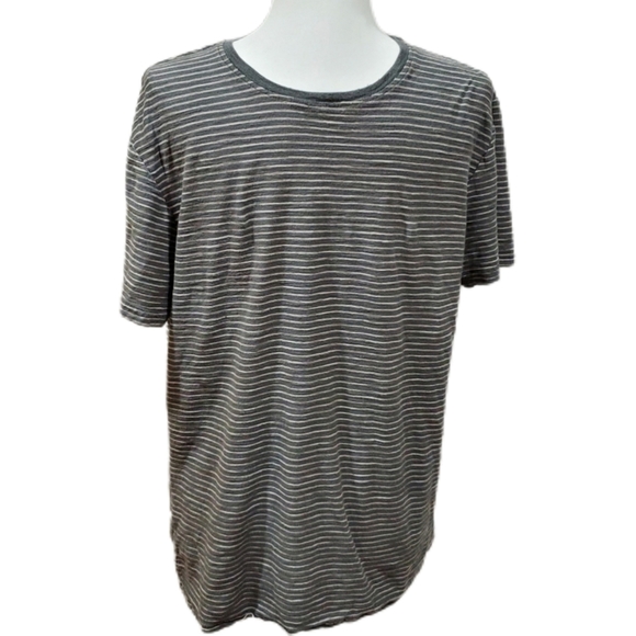 Calvin Klein Other - Calvin Klein tee shirt gray white striped Large